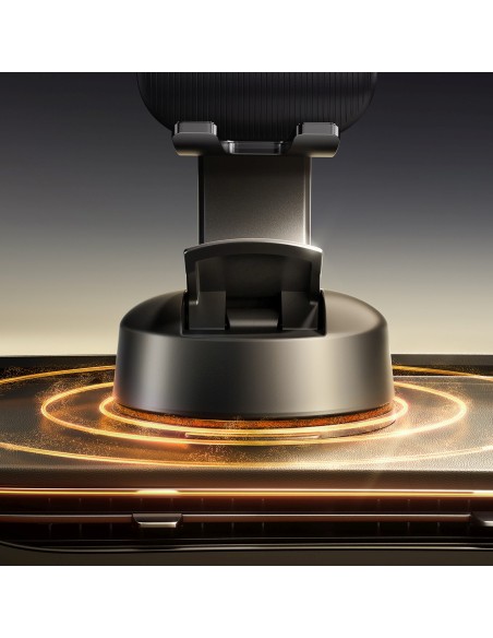 
Automobilinis išmaniojo telefono laikiklis su siurbtuku, skirtas prietaisų skydeliui – juodas
