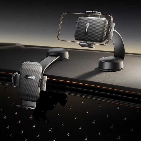 
Automobilinis išmaniojo telefono laikiklis su siurbtuku, skirtas prietaisų skydeliui – juodas
