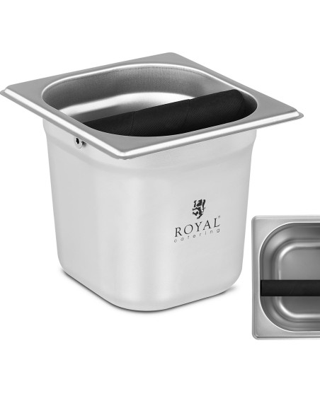 Impactor talpykla kavos tirščiams su nerūdijančio plieno skersiniu GN1/6 2200 ml