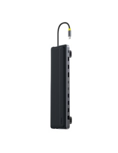 
„HUB 12-in-1“ prijungimo stotelė USB-C HDMI DisplayPort USB-A SD/ microSD RJ45 PD - pilka
