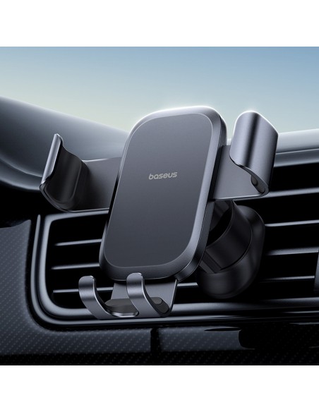 
„Gravity“ automobilio laikiklis išmaniajam telefonui ant ventiliacijos angos – juodas
