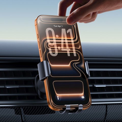 
„Gravity“ automobilio laikiklis išmaniajam telefonui ant ventiliacijos angos – juodas
