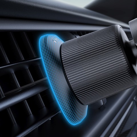 
„Gravity“ automobilio laikiklis išmaniajam telefonui ant ventiliacijos angos – juodas
