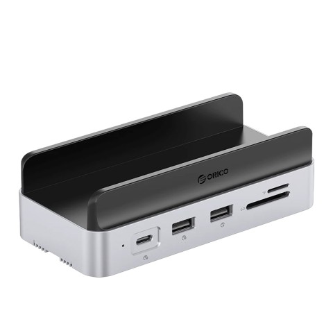 
10 viename „Mac mini“ M.2 USB-C USB-A HDMI RJ45 SD/ TF prijungimo stotelė – sidabrinė
