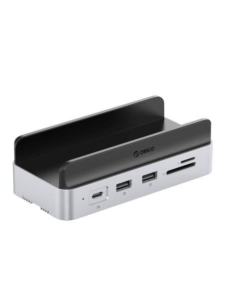 
10 viename „Mac mini“ M.2 USB-C USB-A HDMI RJ45 SD/ TF prijungimo stotelė – sidabrinė
