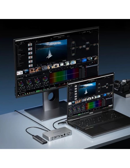 
USB-C laidas USB4 Thunderbolt5 80Gbps 240W 2m - juodas
