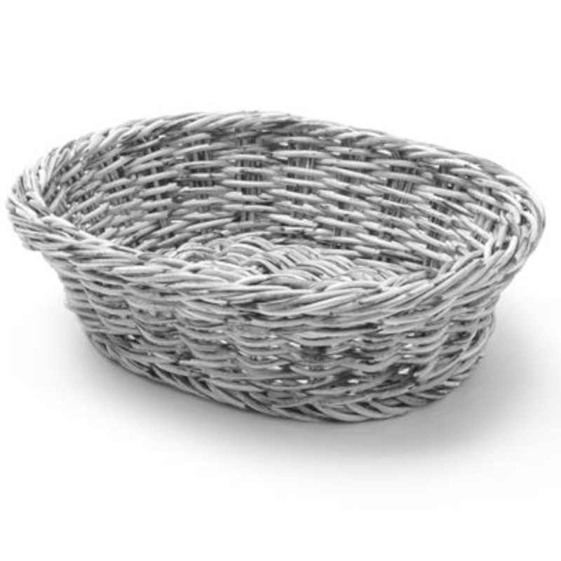 Duonos krepšelis ovalus polipropileno pilkas 250x190x65 mm - Hendi 426616
