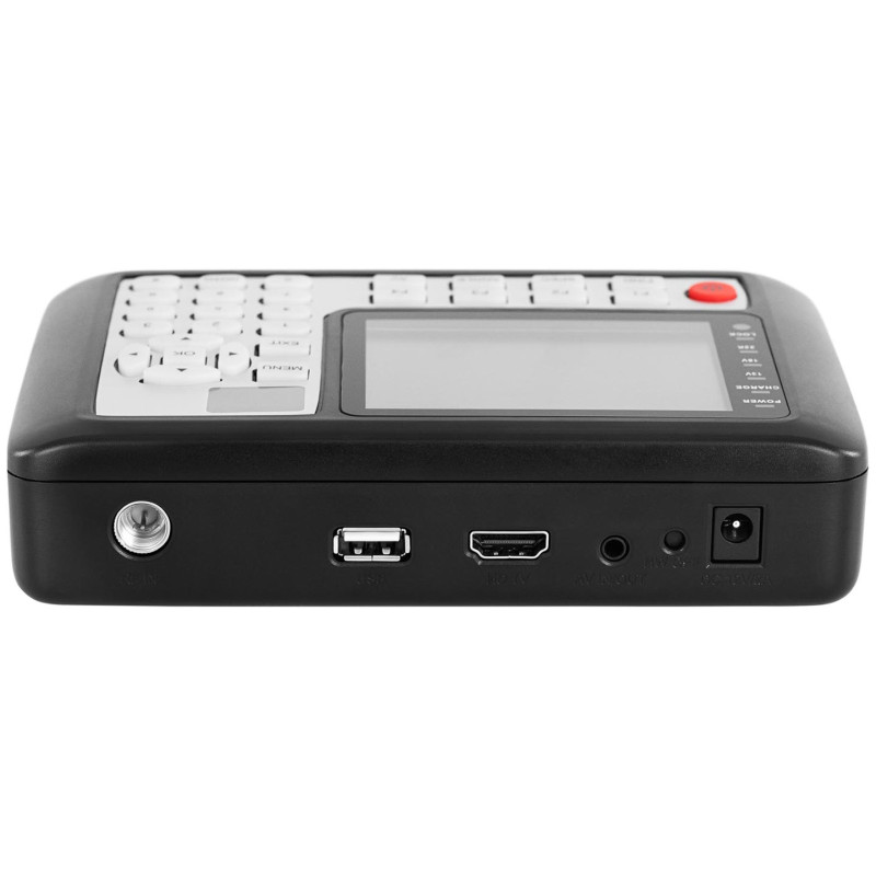 Palydovinės televizijos signalo matuoklis DVB-S2 DiSEqC 1.0-1.3 USALS LCD USB 4400mAh