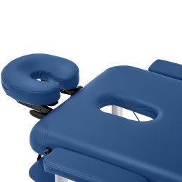 Nešiojamas sulankstomas masažo stalas Bordeaux Blue iki 180 kg mėlynas