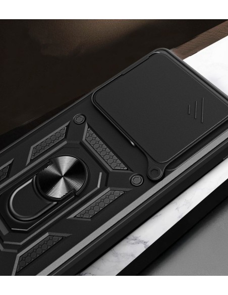 
„Xiaomi 15T CamShield Pro“ dėklas su objektyvo dangteliu ir stovu - juodas
