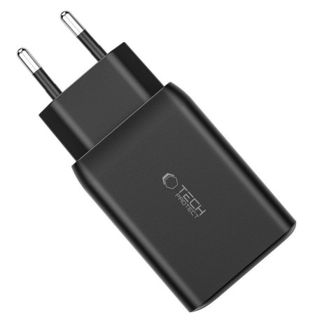 
USB-C USB-A C65W PD 65W QC sieninis įkroviklis – baltas
