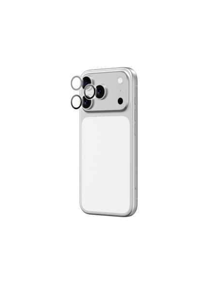 
iPhone 17 Pro / Pro Max safyrinis kameros stiklas su juodu rėmeliu
