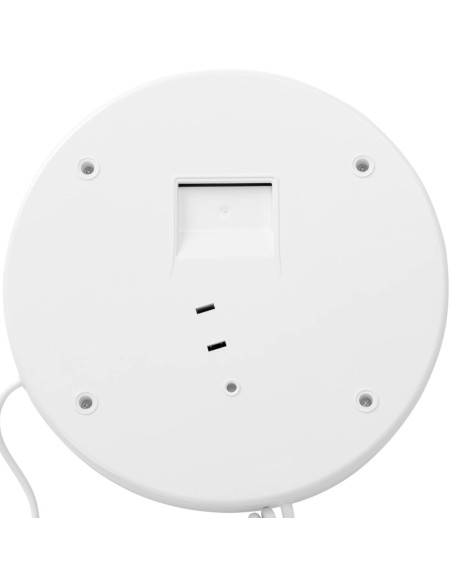 Viešbučio baseino sieninis plaukų džiovintuvas su elektros lizdu 1200 W baltas