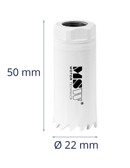 Dviejų metalų skylių pjūklo grąžtas metaliniam medienos plastikui sk. 22 mm Dviejų metalų skylių pjūklo grąžtas metaliniam medienos plastikui sk. 22 mm