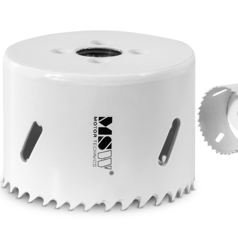 Dviejų metalų skylių pjūklo grąžtas metaliniam medienos plastikui sk. 64 mm