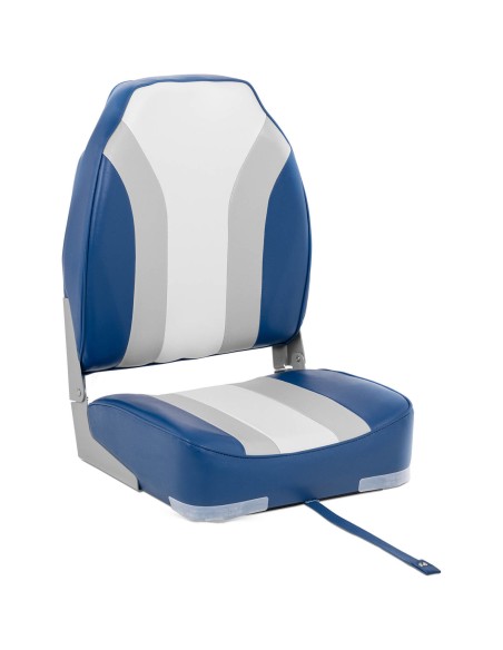 Fotelio sulankstoma sėdynė motorinei valčiai 36 x 43 x 60 cm balta-pilka-mėlyna Fotelio sulankstoma sėdynė motorinei valčiai 36 x 43 x 60 cm balta-pilka-mėlyna