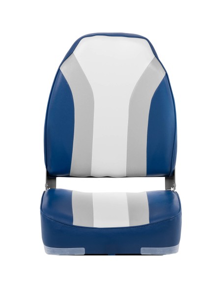 Fotelio sulankstoma sėdynė motorinei valčiai 36 x 43 x 60 cm balta-pilka-mėlyna Fotelio sulankstoma sėdynė motorinei valčiai 36 x 43 x 60 cm balta-pilka-mėlyna