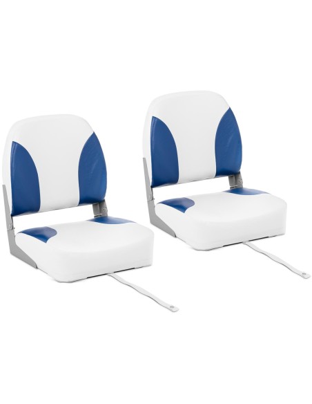 Fotelio sulankstoma sėdynė motorinei valčiai 44 x 45 x 44 cm balta-mėlyna 2 vnt. Fotelio sulankstoma sėdynė motorinei valčiai 44 x 45 x 44 cm balta-mėlyna 2 vnt.