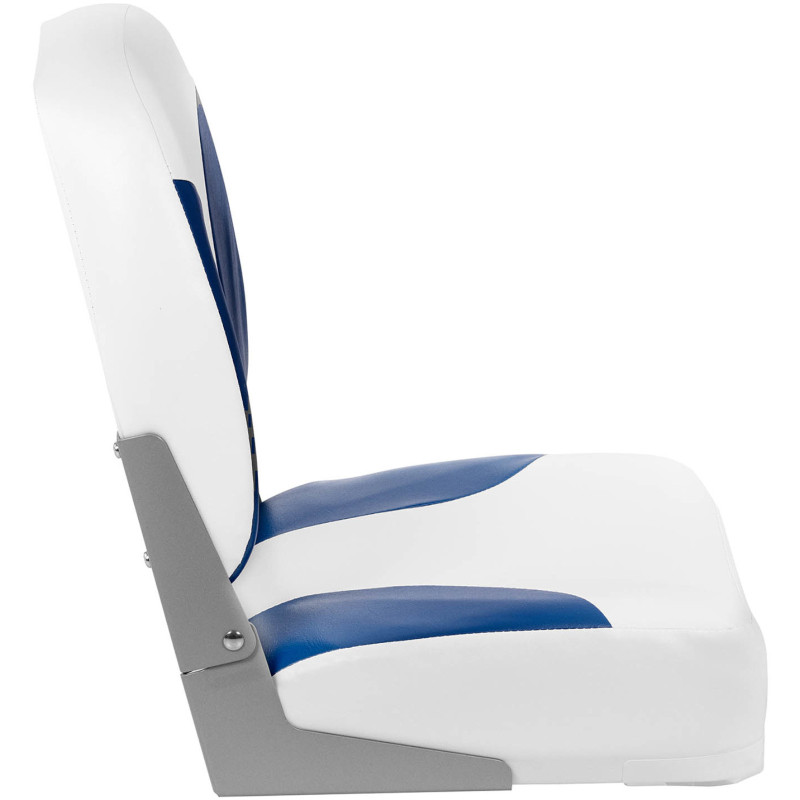Fotelio sulankstoma sėdynė motorinei valčiai 44 x 45 x 44 cm balta-mėlyna 2 vnt.