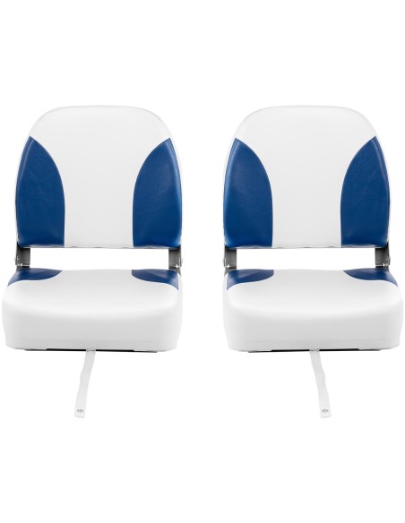 Fotelio sulankstoma sėdynė motorinei valčiai 44 x 45 x 44 cm balta-mėlyna 2 vnt. Fotelio sulankstoma sėdynė motorinei valčiai 44 x 45 x 44 cm balta-mėlyna 2 vnt.