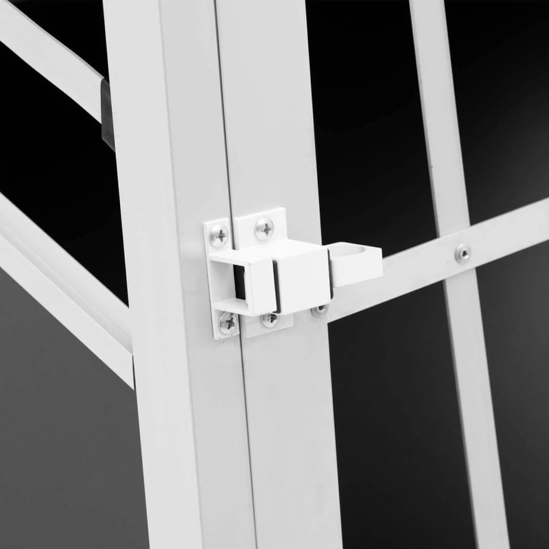 Trapecijos formos metalinis narvas šunims vežti 69 x 90 x 50 cm
