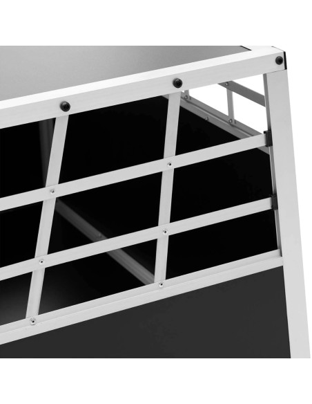 Trapecijos formos metalinis narvas šunims vežti 69 x 90 x 50 cm Trapecijos formos metalinis narvas šunims vežti 69 x 90 x 50 cm