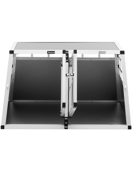 Trapecijos formos metalinis narvas šunims vežti 69 x 90 x 50 cm Trapecijos formos metalinis narvas šunims vežti 69 x 90 x 50 cm