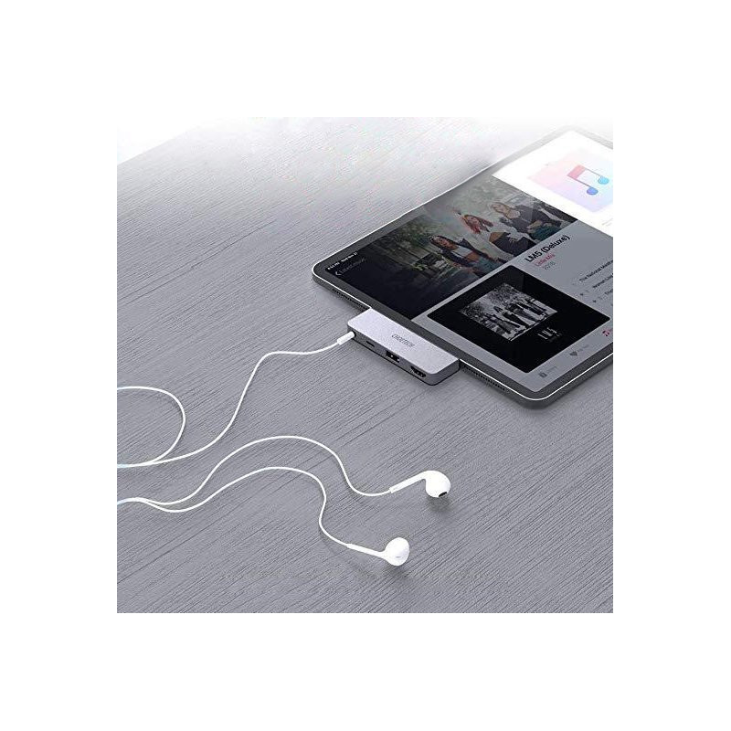 Prijungimo stotelė Apple iPad Pro HUB adapteriui USB Type C 4in1 60W PD black