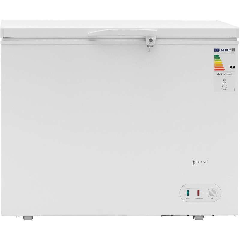 Užrakinamas krūtinės šaldiklis 1 krepšelis 269 L 63 W