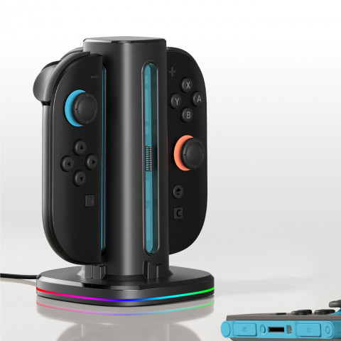 
Nintendo Switch 2 valdiklio įkrovimo stotelė - juoda
