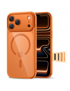 
„iPhone 17 Pro“ „Magpeak Magsafe CC“ dėklas – permatomas oranžinis
