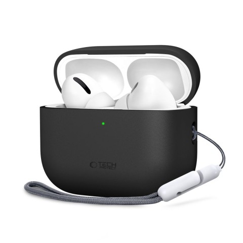 
Apsauginis silikoninis dėklas „AirPods Pro 3“ ausinėms – juodas
