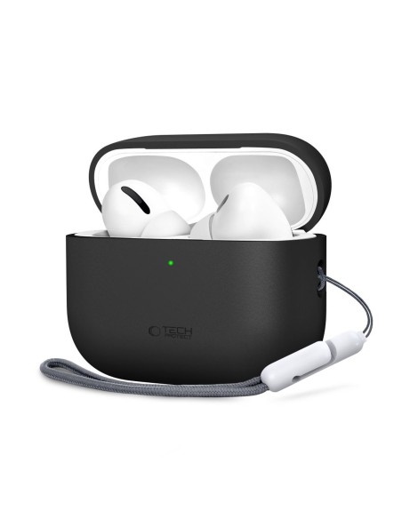 
Apsauginis silikoninis dėklas „AirPods Pro 3“ ausinėms – juodas
