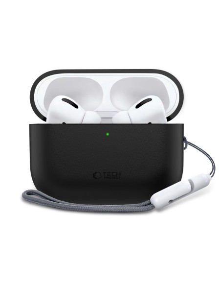 
Apsauginis silikoninis dėklas „AirPods Pro 3“ ausinėms – juodas
