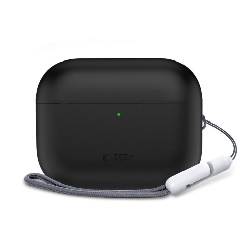 
Apsauginis silikoninis dėklas „AirPods Pro 3“ ausinėms – juodas
