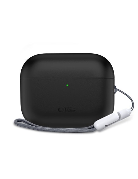 
Apsauginis silikoninis dėklas „AirPods Pro 3“ ausinėms – juodas
