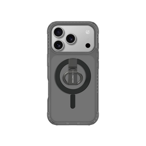 
„iPhone 17 Pro Max Titan Pro Grip Ring Set“ „MagSafe“ dėklas – juodas

