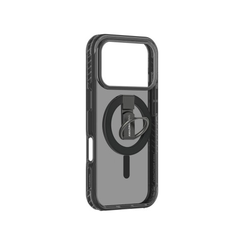 
„iPhone 17 Pro Max Titan Pro Grip Ring Set“ „MagSafe“ dėklas – juodas
