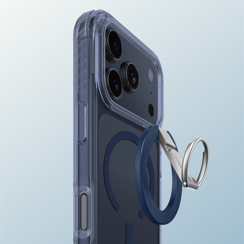 
„iPhone 17 Pro Max Titan Pro Grip Ring Set“ „MagSafe“ dėklas – mėlynas
