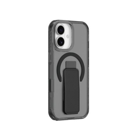 
„iPhone 17 Titan Pro“ laikiklio „MagSafe“ galinis dėklas – juodas
