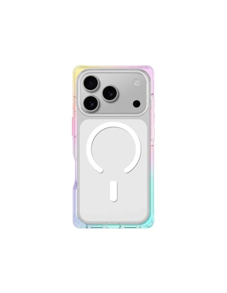 
„iPhone 17 Pro Omni MagSafe“ dėklas – permatomas vaivorykštės spalvos
