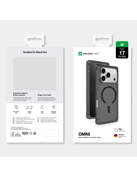 
„iPhone 17 Pro Max Omni MagSafe“ dėklas – juodas
