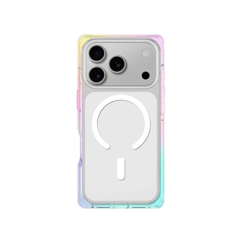 
„iPhone 17 Pro Max Omni MagSafe“ dėklas – permatomas vaivorykštės spalvos

