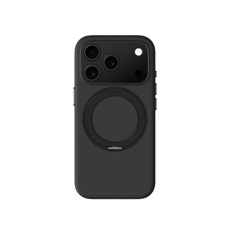 
„Cloudie“ „iPhone 17 Pro Max“ dėklas su stovu – juodas
