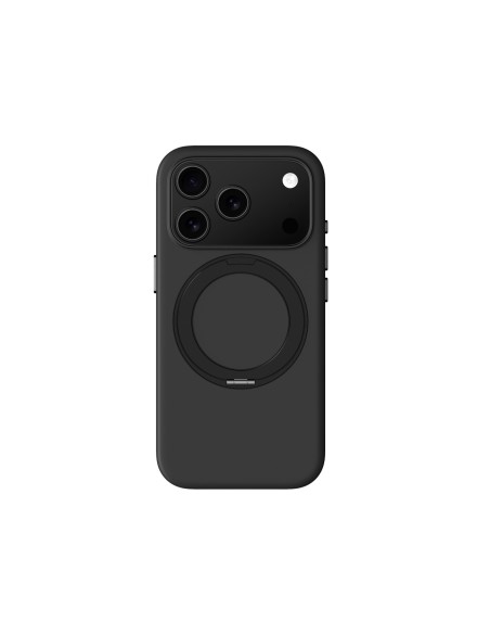 
„Cloudie“ „iPhone 17 Pro Max“ dėklas su stovu – juodas
