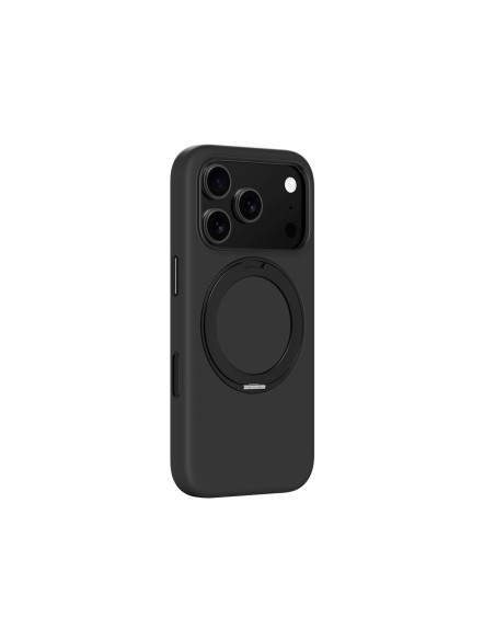 
„Cloudie“ „iPhone 17 Pro Max“ dėklas su stovu – juodas
