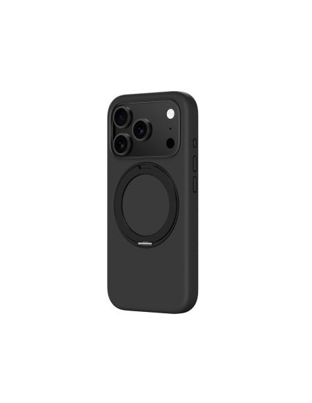 
„Cloudie“ „iPhone 17 Pro Max“ dėklas su stovu – juodas
