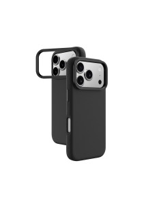 
„Glamour iPhone 17 Pro“ dėklas su stovu – juodas
