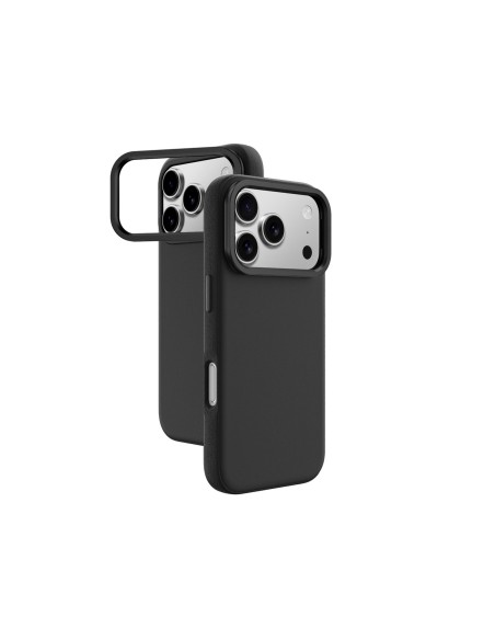 
„Glamour iPhone 17 Pro“ dėklas su stovu – juodas
