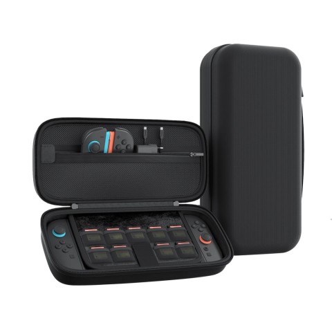 
Apsauginis dėklas „Nintendo Switch 2“ konsolei ir priedams – juodas
